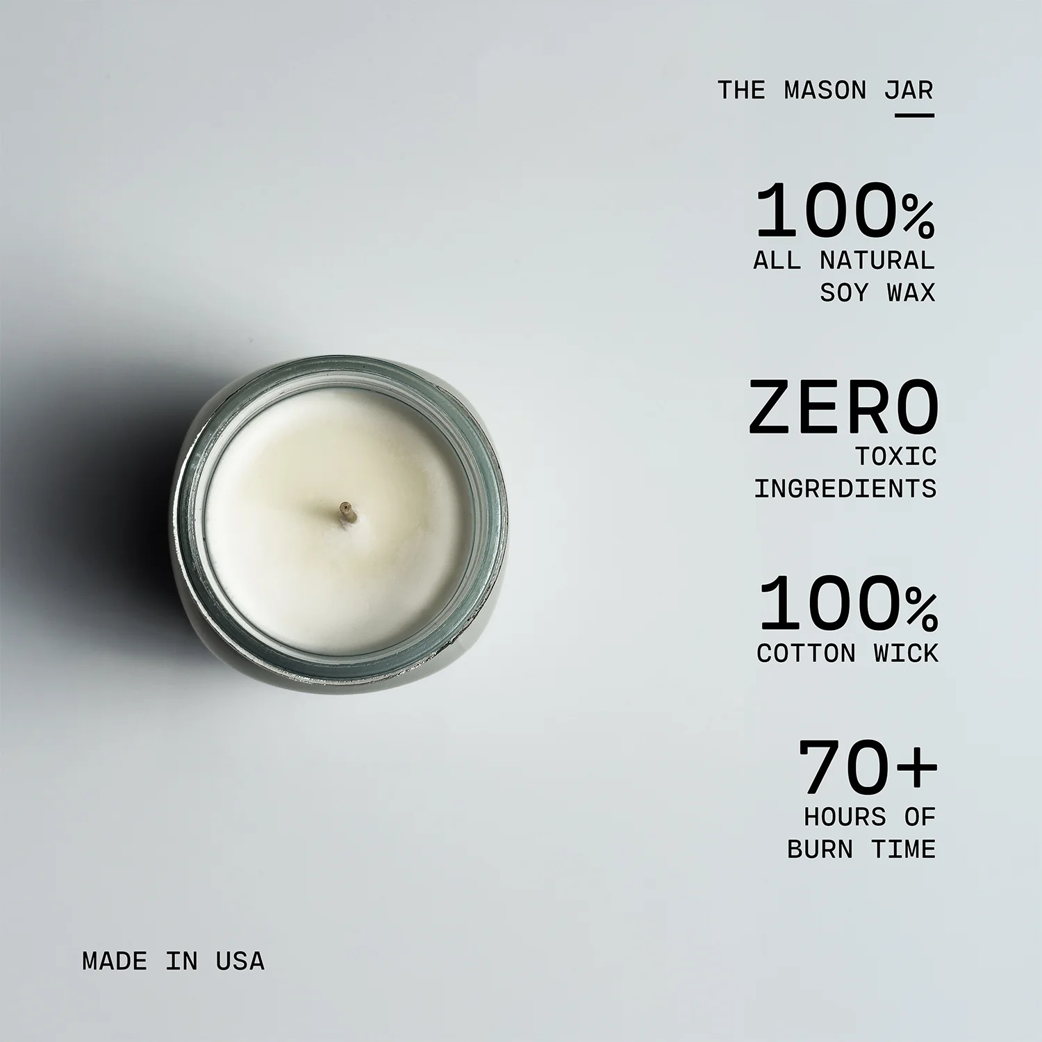 Balsam & Cedar Candle | 13 oz Mason Jar - Image 4
