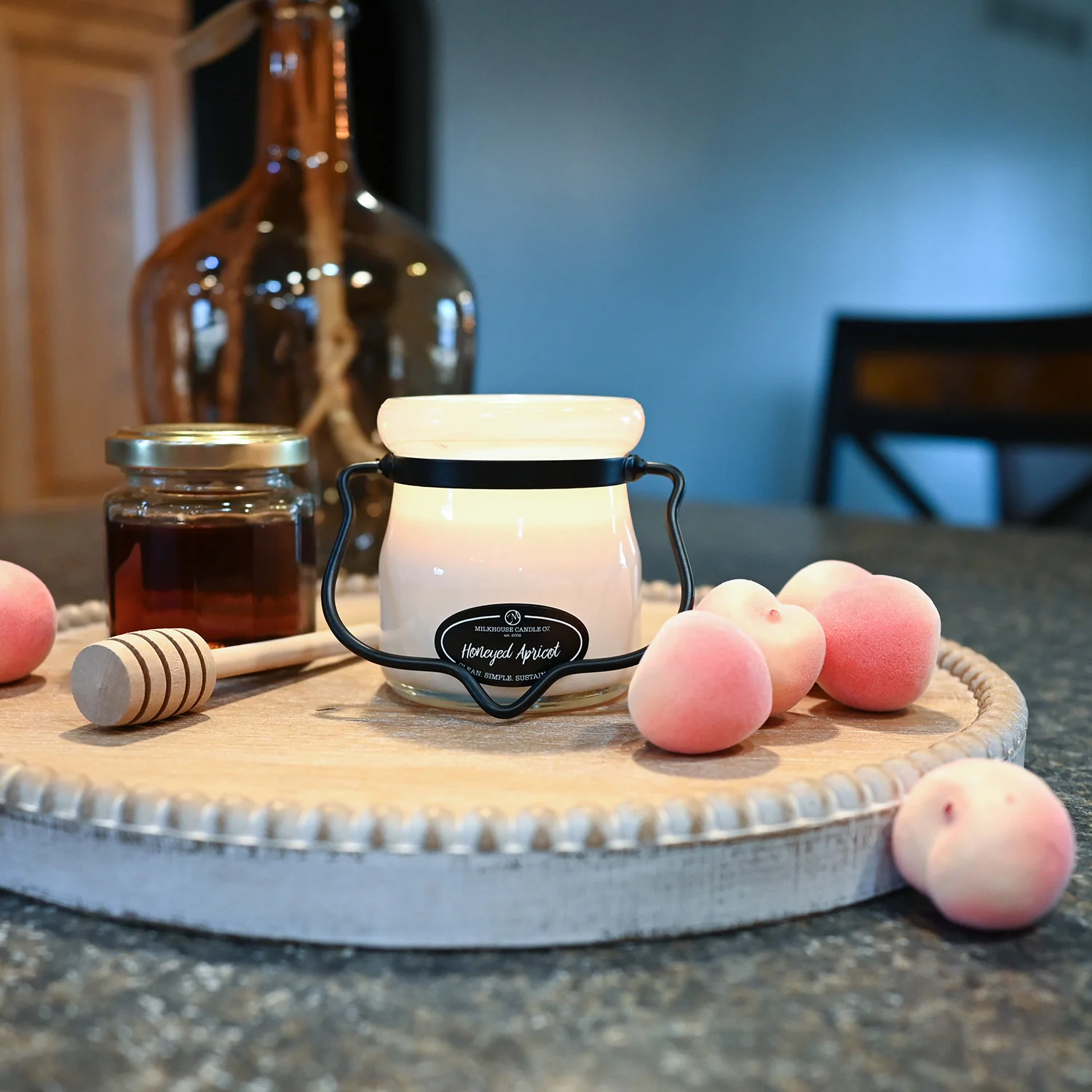 Honeyed Apricot Candle | 5 oz Cream Jar - Image 4