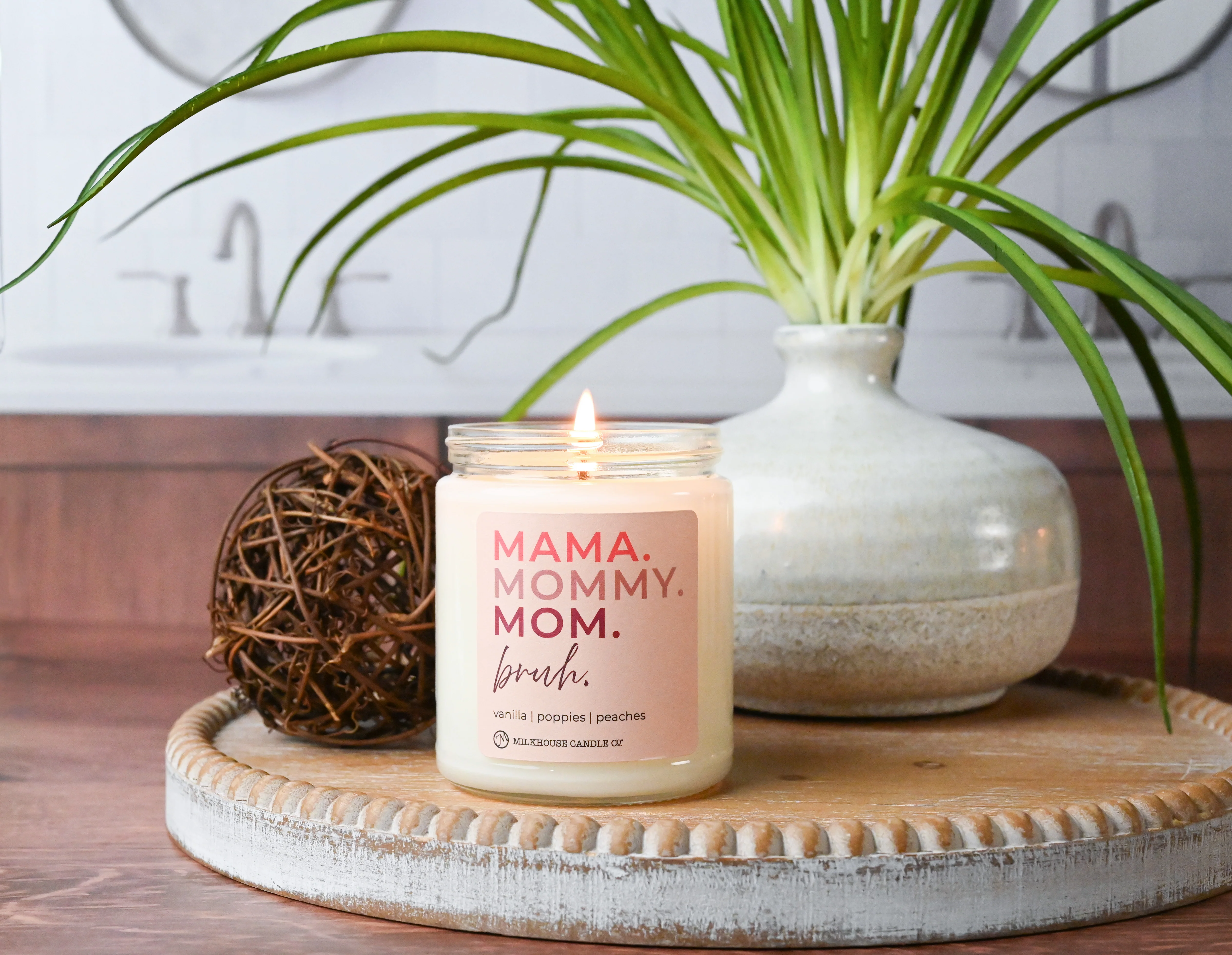 Mama. Mommy. Mom. Bruh. | 7oz Candle Mother's Day Exclusive - Image 2