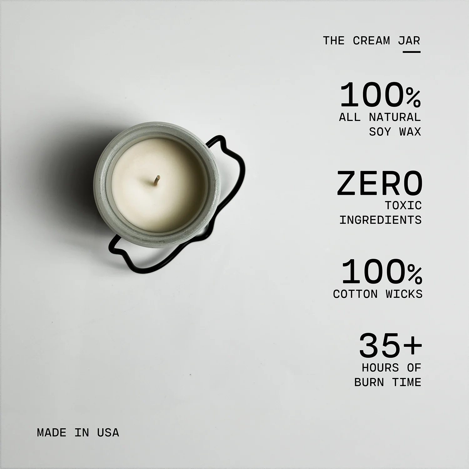 Citrus & Lavender Candle | 5 oz Cream Jar - Image 4