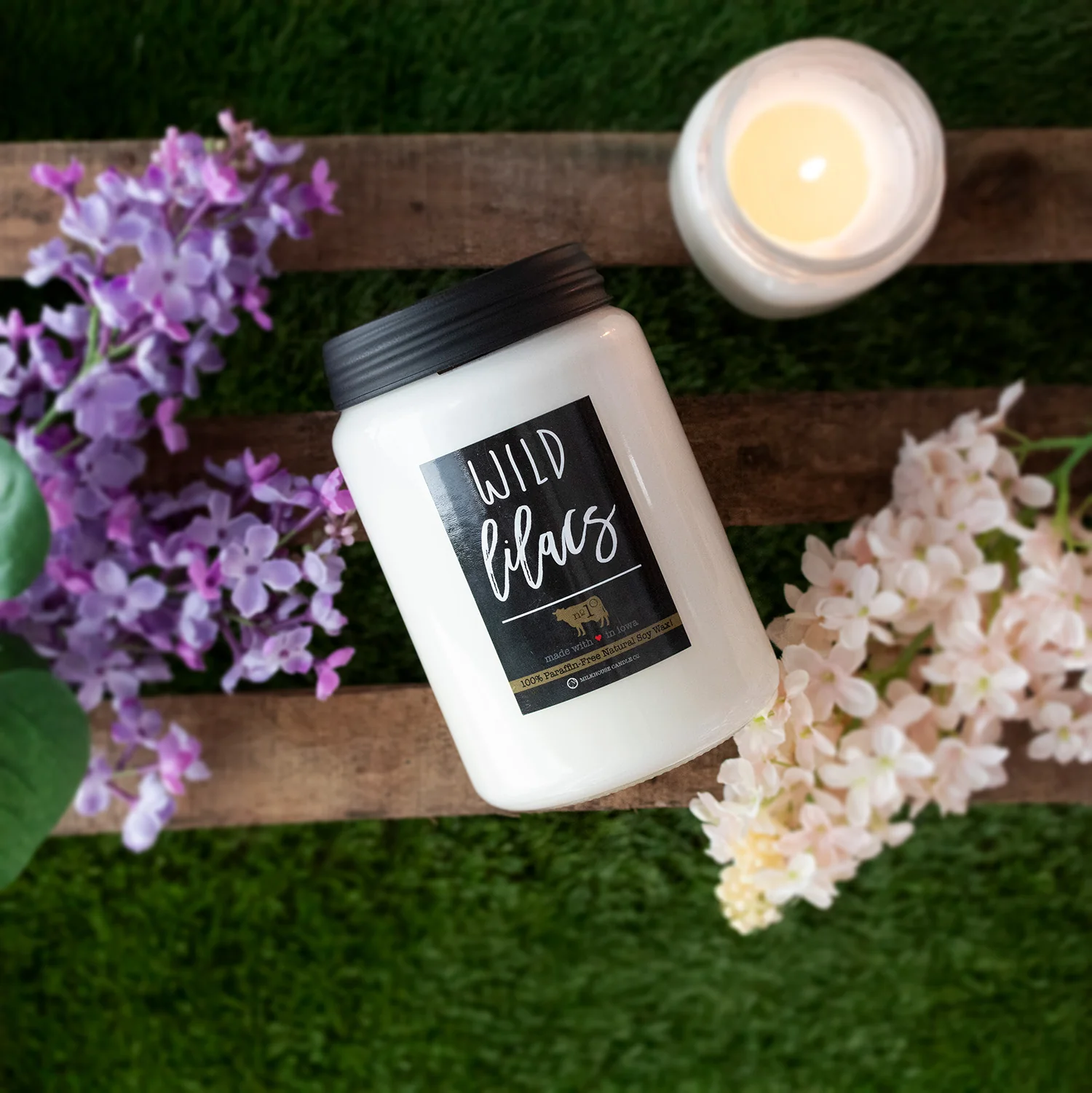 Wild Lilacs Candle | 26 oz Farmhouse Jar - Image 3